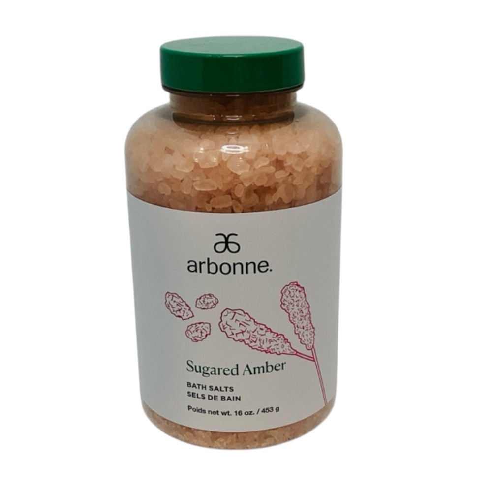💚 Arbonne Sugared Amber Bath Salts - 16oz.